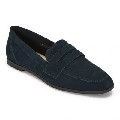 Liz Claiborne Inca Womens Suede Loafers In Blue