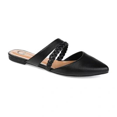 Journee Collection Olivea Womens Pointed Slip-on Shoe In Black