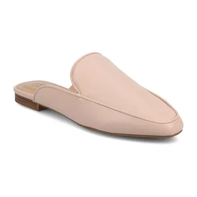 Journee Collection Akza Womens Square Mules In Pink