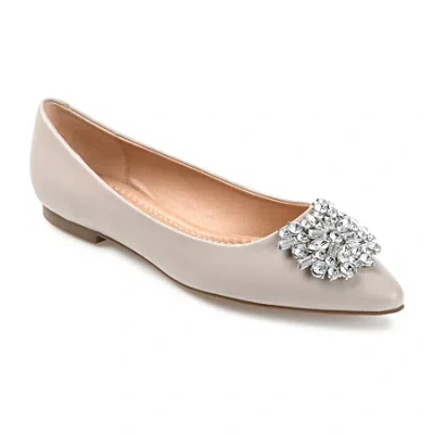 Journee Collection Renzo Womens Pointed Ballet Flats In Gray