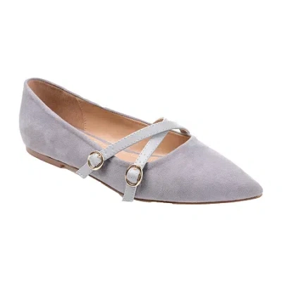 Journee Collection Patricia Womens Pointed Closed Toe Loafers In Gray