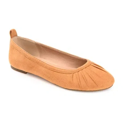 Journee Collection Tannya Womens Round Ballet Flats In Brown