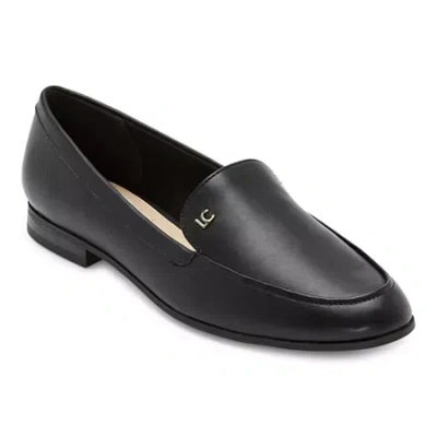 Liz Claiborne Zaria Womens Moc Closed Toe Loafers In Black