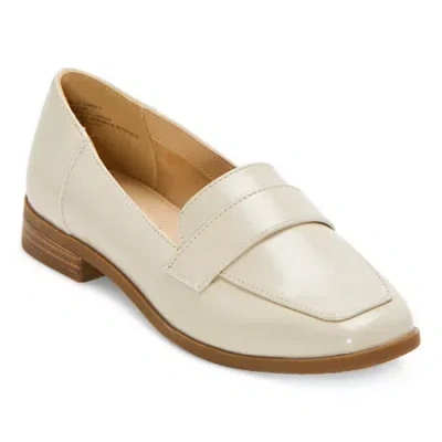 Liz Claiborne Womens Jansey Square Toe Loafers In Neutral