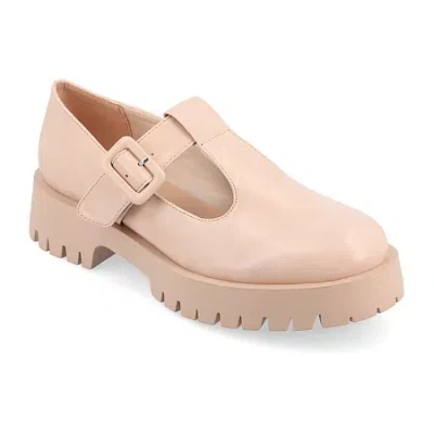 Journee Collection Suvi Womens Round Closed Toe Mary Jane Shoes In Pink