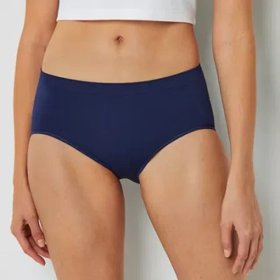 Ambrielle Womens Seamless Brief Panty In Blue