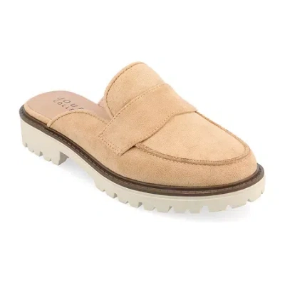 Journee Collection Miycah Womens Moc Closed Toe Slip-on Shoe In Brown
