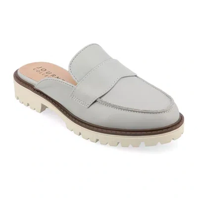 Journee Collection Miycah Womens Moc Closed Toe Slip-on Shoe In Gray