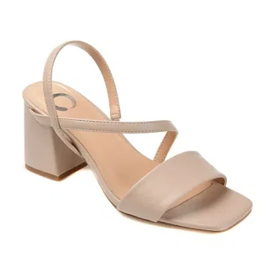 Journee Collection Womens Lirryc Heeled Sandals In Brown