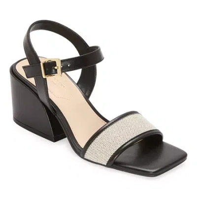 Liz Claiborne Womens Fair Heeled Sandals In Black