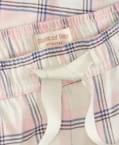 State Of Day Women's Flannel Pants, Macy's Exclusive