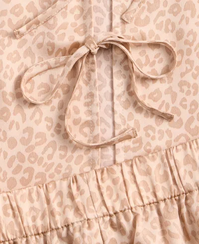 Macy's State Of Day Women's 2-piece Short-sleeve Top And Pants Pajama Set,  Exclusive In Brown