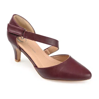 Journee Collection Tillis Womens Pointed Stiletto Heel Pumps In Brown