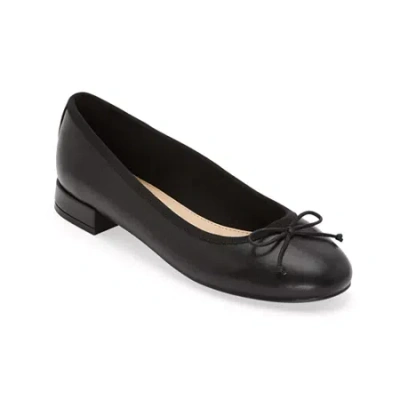 Liz Claiborne Cecil Womens Round Closed Toe Ballet Flats In Black