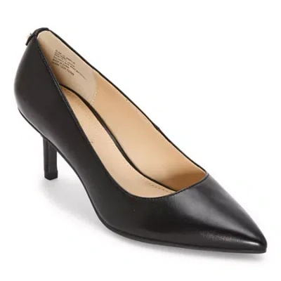 Liz Claiborne Amelia Womens Pointed Closed Toe Kitten Heel Pumps In Black