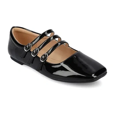 Journee Collection Darlin Womens Square Mary Jane Shoes In Black