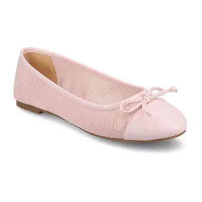 Journee Collection Kaiah Womens Cap Closed Toe Ballet Flats In Multi