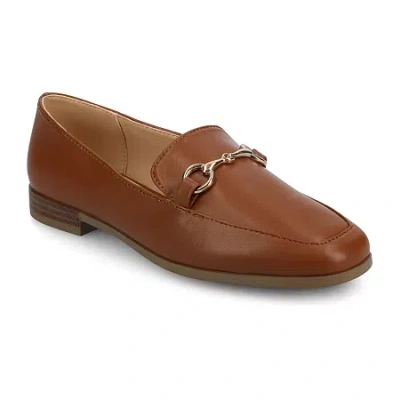 Journee Collection Lacie Womens Moc Closed Toe Loafers In Brown