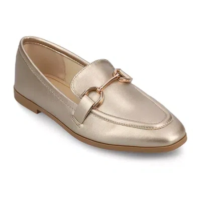 Journee Collection Mizza Womens Square Loafers In Nude