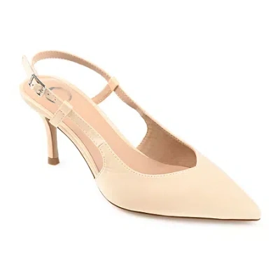 Journee Collection Knightly Womens Pointed Closed Toe Stiletto Heel Pumps In Neutral
