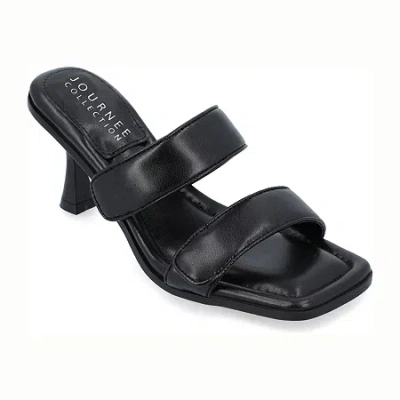 Journee Collection Womens Essey Heeled Sandals In Black