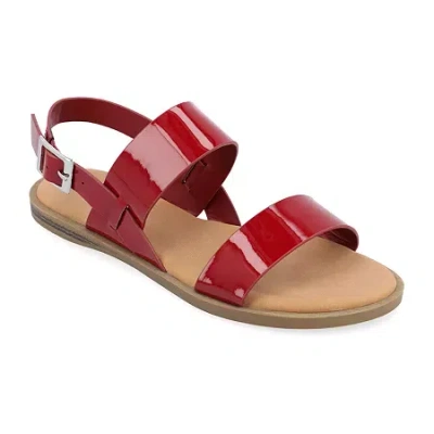 Journee Collection Womens Lavine Slingback Strap Flat Sandals In Multi