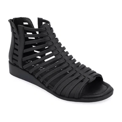 Journee Collection Womens Delilah Gladiator Sandals In Black