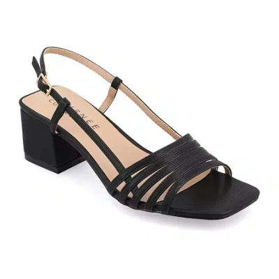 Journee Collection Womens Shayana Heeled Sandals In Black