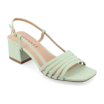 Journee Collection Womens Shayana Heeled Sandals In Green