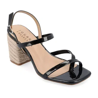 Journee Collection Womens Olivina Heeled Sandals In Black