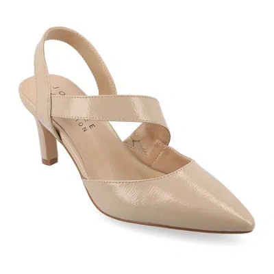 Journee Collection Scarlett Womens Pointed Closed Toe Stiletto Heel Pumps In Neutral