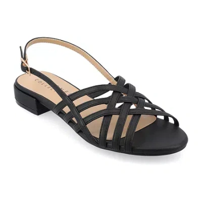 Journee Collection Womens Cassandra Heeled Sandals In Black