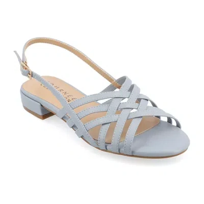 Journee Collection Womens Cassandra Heeled Sandals In Blue