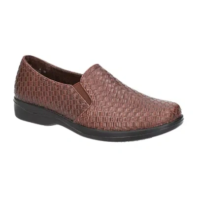 Easy Street Eternity Womens Round Closed Toe Slip-on Shoe In Brown