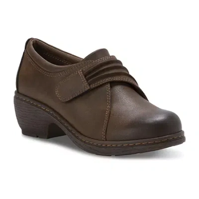 Eastland Maggie Womens Round Closed Toe Slip-on Shoe In Brown