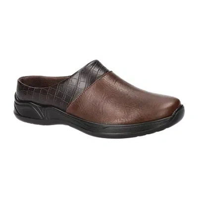 Easy Street Janalee Womens Round Closed Toe Slip-on Shoe In Brown