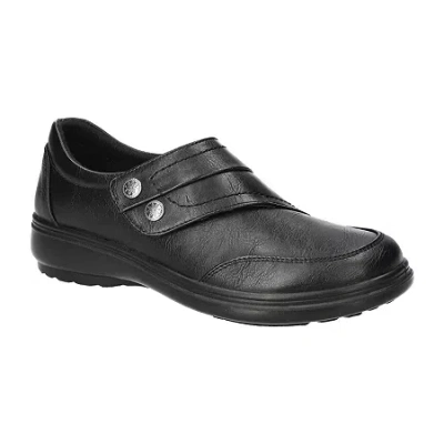 Easy Street Joy Womens Round Closed Toe Slip-on Shoe In Black