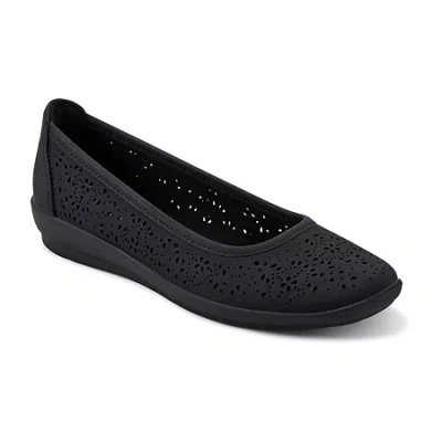 Easy Spirit Alessia Womens Square Closed Toe Slip-on Shoe In Black