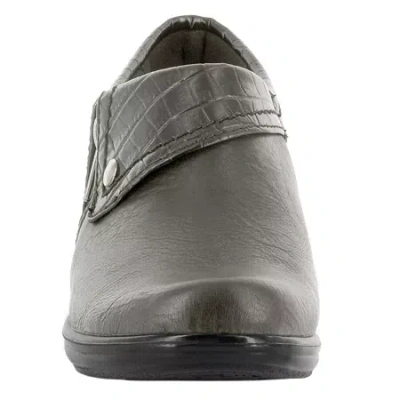 Easy Street Darcy Womens Round Closed Toe Slip-on Shoe In Gray
