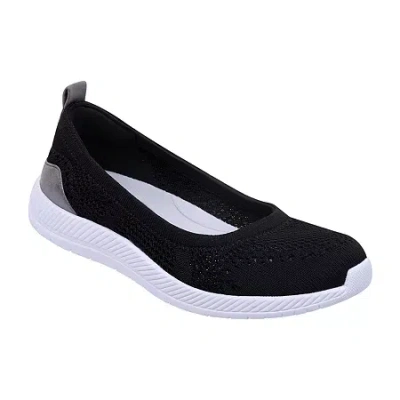Easy Spirit Glitz Womens Round Slip-on Shoe In Black