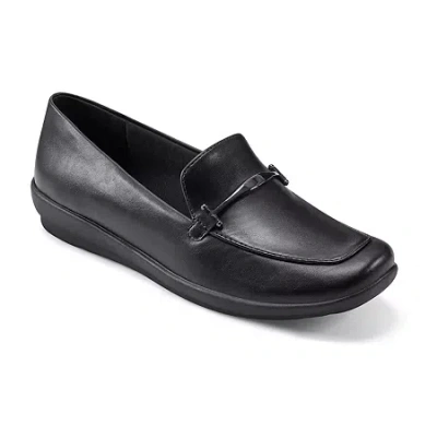 Easy Spirit Arena Womens Moc Closed Toe Loafers In Black
