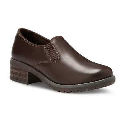 Eastland El Brooke Womens Round Closed Toe Slip-on Shoe In Brown