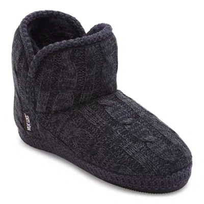 Muk Luks Womens Bootie Slippers In Blue