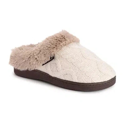 Lite Source Muk Luks Womens Clog Slippers In White