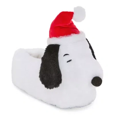 Peanuts Womens Snoopy Slip-on Slippers In White