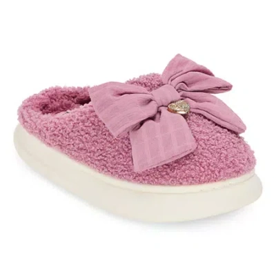 Juicy Couture Chou With Bow Gift Boxed Womens Slip-on Slippers In Pink
