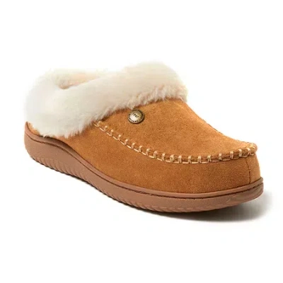 Dearfoams Womens Slip-on Slippers In Brown