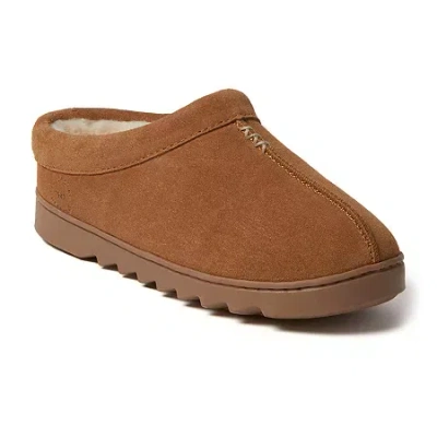Dearfoams Womens Slip-on Slippers In Brown
