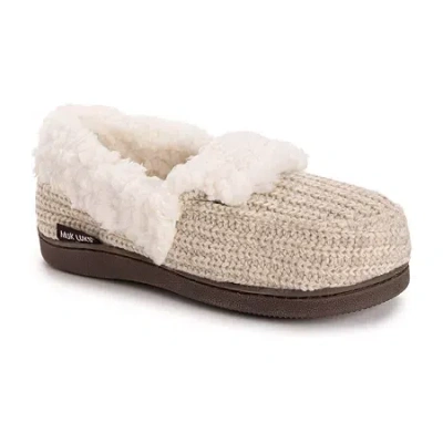 Muk Luks Anais Slipper Womens Memory Foam Slip-on Slippers In Brown