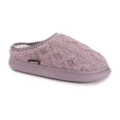 Muk Luks Jana Slipper Womens Memory Foam Slip-on Slippers In Purple